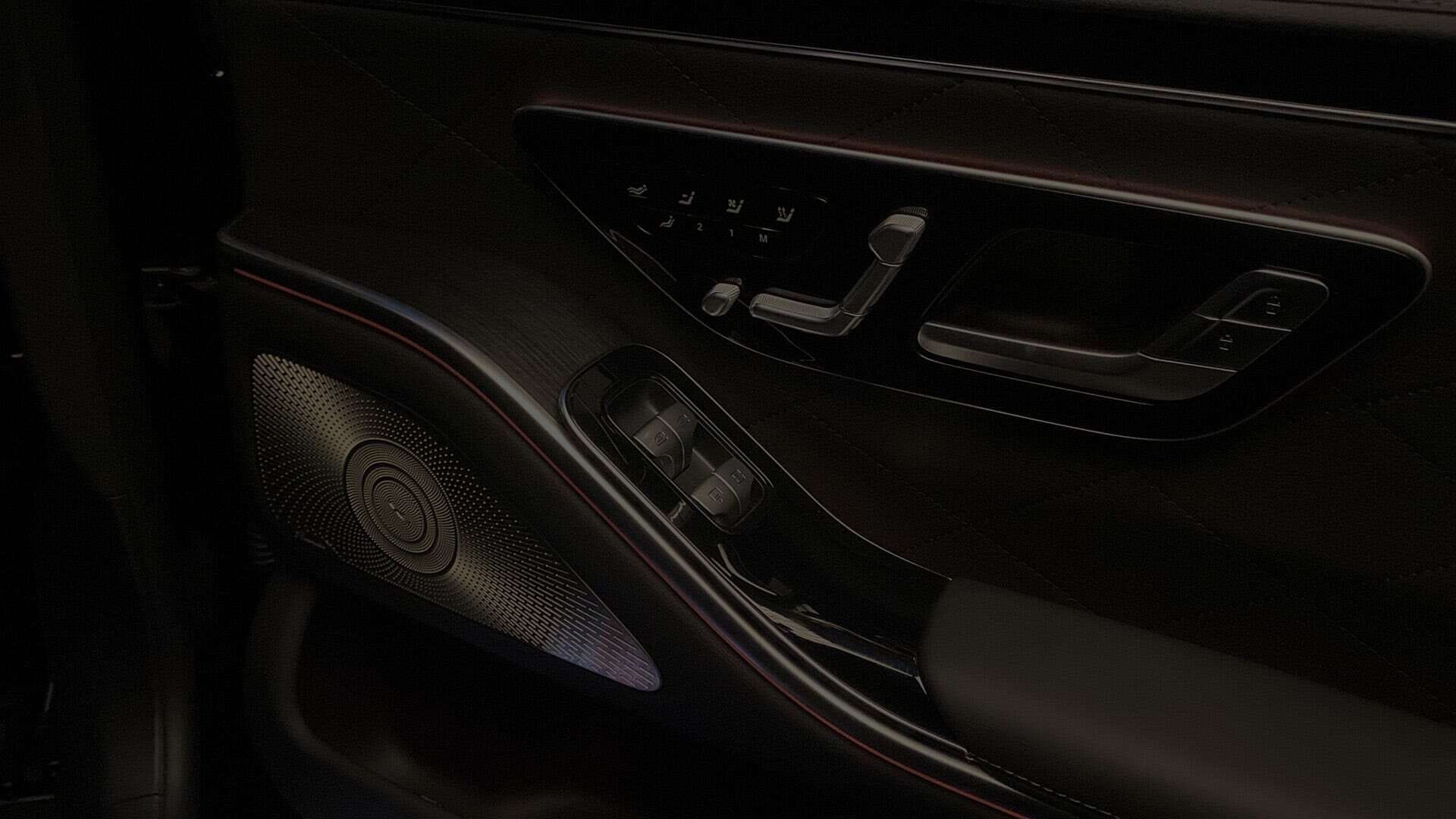 Photo of the interior of an executive car.